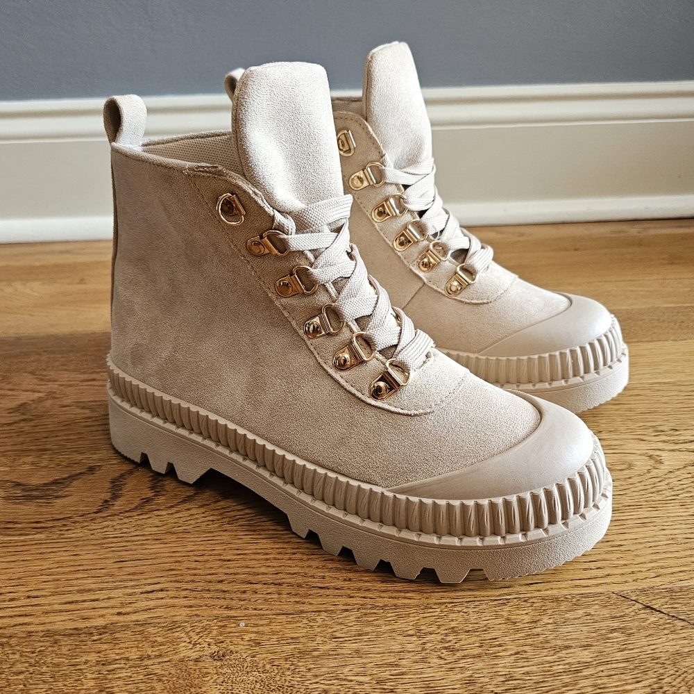 NEW! Mata Faux Suede Ankle Boots